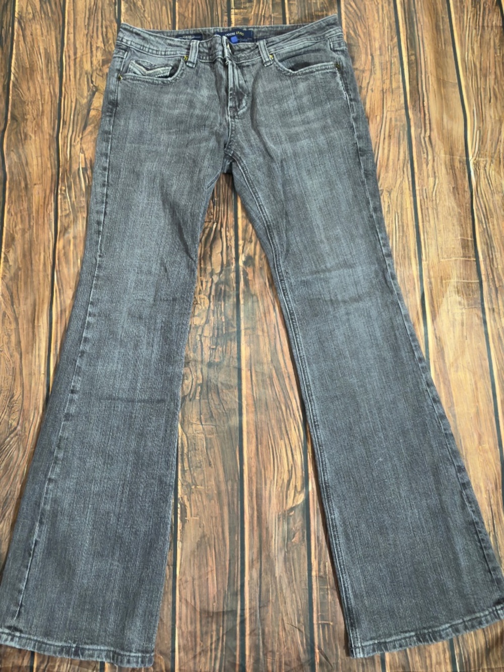 Vigoss Studio Starrett Jeans Women’s 7/8 29 Gray Skinny Stretch Y2K Pockets